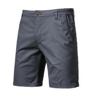 Verano nuevos pantalones cortos casuales de algodón para hombres europeos y americanos rectos ajustados pantalones de cinco cuartos ropa de hombre de color sólido de gran tamaño - details 4
