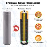 EXTRASTAR - Packs de Pilas, Pilas AAA y AA de Alto Rendimiento de Carbón Gama Performance, Extrastar Batería Especial Duración / 0% Mercury para Juguetes Mandos Linternas Relojes Ratones - details 3