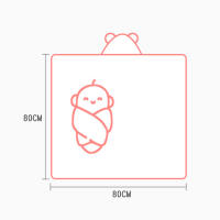 Toalla De Baño Para Bebé Ultra Suave Manta De Abrazo Con Gorro Multipropósito Para Recién Nacidos Algodón Transpirable Y Cómodo Tamaño 80*80cm Regalo Ideal Para Baño Viajes Juguete Y Tiempo Libre - details 2