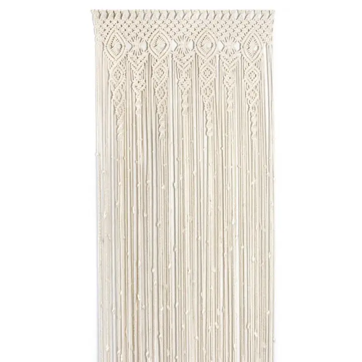 SOMY Cortina 90x180 cm Cortina bohemia macramé - 1