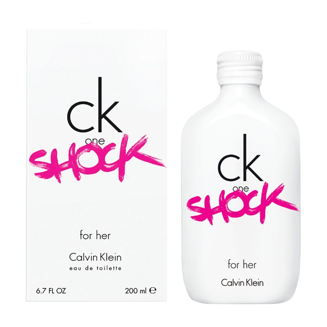 Calvin Klein - CK One Shock For Her Eau de Toilette 200 Ml. - Colonia 200 Ml. para mujer con un aroma único, atrevido y lleno de contrastes.