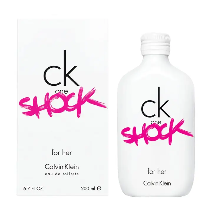 Calvin Klein - CK One Shock For Her Eau de Toilette 200 Ml. - Colonia 200 Ml. para mujer con un aroma único, atrevido y lleno de contrastes. - 1