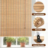 MEJORADA Estor de Bambú Enrollable para Ventana y Puerta, Cortina Persiana de Madera Incluye Accesorios (DIMENSIONES ANCHO X LARGO) - details 1