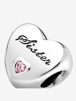 Pandora - Charm Corazón de Hermana - Plata de ley - details 2