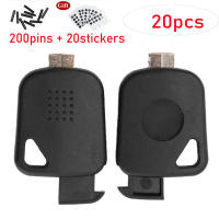 Carcasa De Llave Transponder Universal 10/20pcs Para Coche Con Soporte De Chip Y Cabeza De Llave Sin Logo ABS+Metal - details 0