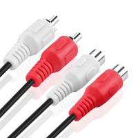 Banner - Cable de audio estereo 2x RCA macho - 2x RCA hembra