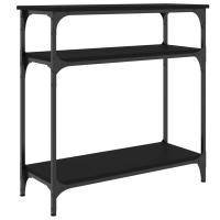 vidaXL Mesa consola madera de ingeniería roble 75x29x75 cm Negro, Roble Sonoma, Roble ahumado Mesa de sofá Mesa de Entrada para Salón Consola de Entrada Mueble Recibidor Mesita Mesa auxiliar Salon - details 3