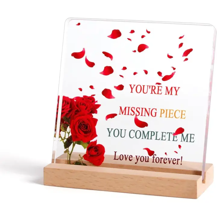 QINJIEJIE Día de San Valentín Decoración Bestias Regalos para Mujeres Aniversario Gift de Cumpleaños para Emarida Pareja de Larga Distancia Relación Regalos de Amigos Ideas Regalos PARA EL Día de San Valentín - 1