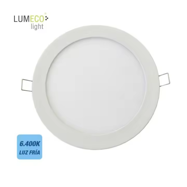 Edm Downlight LED Empotrable Redondo 20W 6400K 1500lm Blanco Lumeco 31565 - Alto Rendimiento - 1
