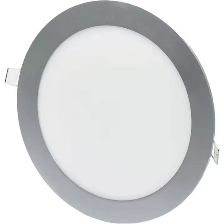Threeline ND20RBNPL Downlight LED, 18 W, Color Plateado, Blanco Neutro 4000K, Para Montaje Empotrado, Formato Redondo, Alta Eficiencia Energética - 1