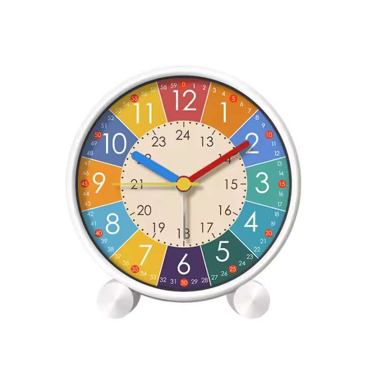 Reloj despertador Educativo para niños, dormitorio de Estudiantes, escritorio, Pequeño despertador, Reloj Silencioso para niños - 1