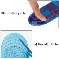 1Par De Plantillas De Silicona Para Zapatos Soporte De Arco Ortótico Plantillas Suaves Antideslizantes Para Hombres Y Mujeres Inserciones De Zapatilla Deportiva Absorbente De Sudor Suave Y Transpirable - details 4