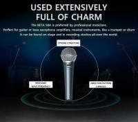 MICRÓfono DINámico SUPERcardioid METAL BETA 58A Para Escenario Canto Profesional MicrÓfono Conectado Para Karaoke BBOX Grabación Vocal - details 5