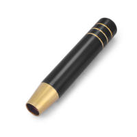Pomo De Cambio De Marchas Universal De Aleación De Aluminio 18CM Para Coche De Carreras Con Tres Adaptadores Negro Dorado Con Dientes - details 2