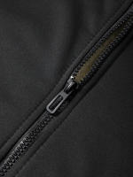 Chaqueta De Lana De Oveja Invierno Con Cierre De Cremallera Y Capucha Chaqueta De Manga Larga Suave Y Cálida Para Hombres Negro Casual Deportivo - details 12