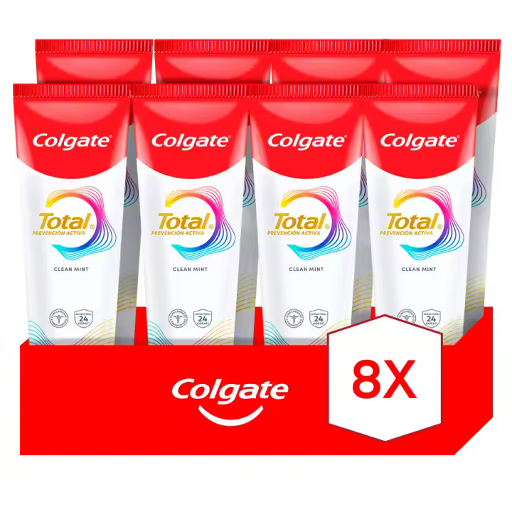Pasta de Dientes Colgate Total Prevención Activa Original 75ml Pack de 8 - 1