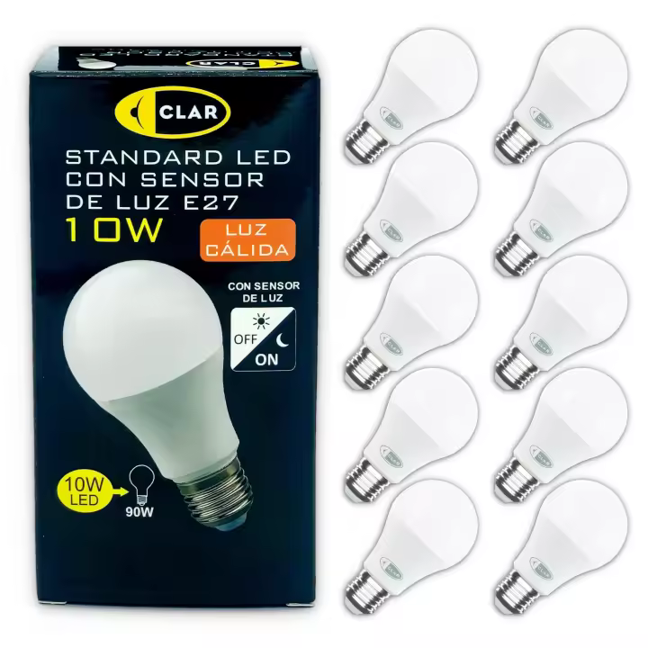 CLAR - Bombilla LED E27 de Filamento Classic A60 de 10W para Iluminación General - 1