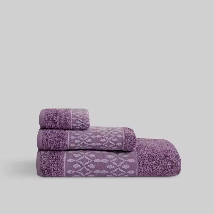 Juego Toalla Jacquard Aris Gris - 1