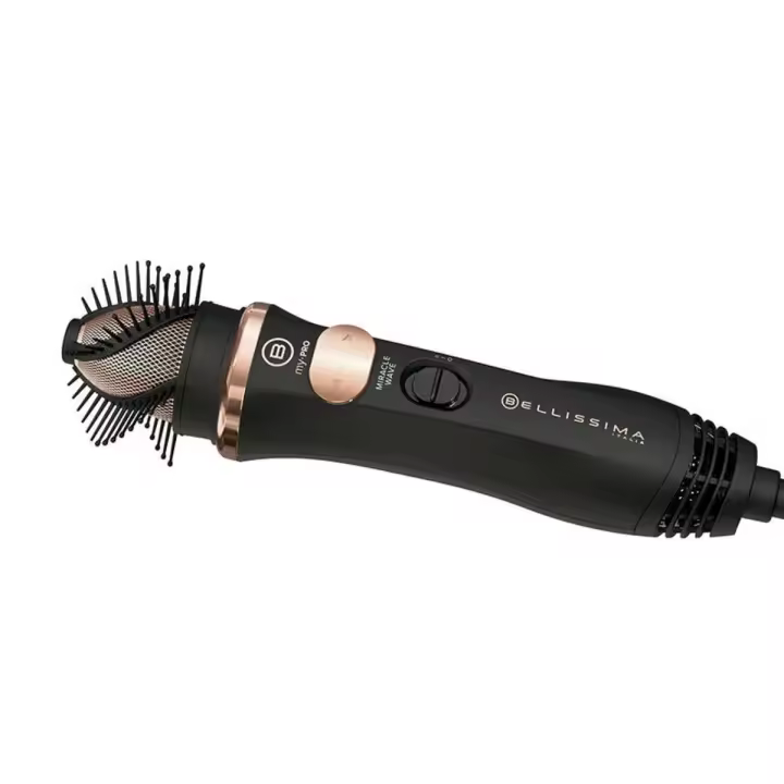 Bellissima My Pro Miracle Wave GH19 1100 - Cepillo de aire moldeador, crea ondas suaves y naturales con un calor que respeta el cabello, rotación automática - 1
