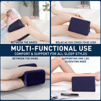 Almohada De Soporte Para Piernas Y Rodillas Ortopédica De Espuma De Memoria Con Rebound Lento Para Mujeres Embarazadas Almohada Para Dormir De Lado En Plis Plas Y Sólido - details 2