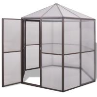 vidaXL Invernadero de aluminio 240x211x232 cm - details 0