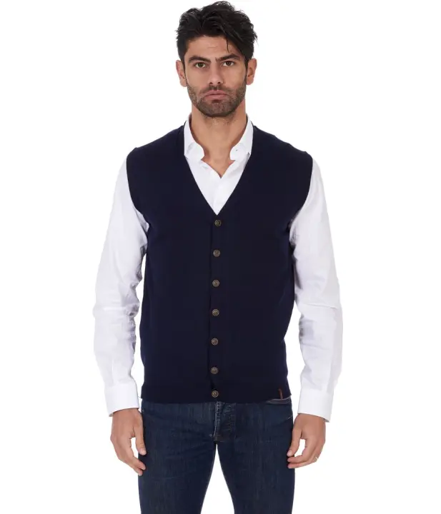 BRAMANTE-VEST CON BOTONES DE LANA MERINOS HOMBRE JERSEY & FELS Home AI2023 Jersey/Sudadera UNISEX - 1