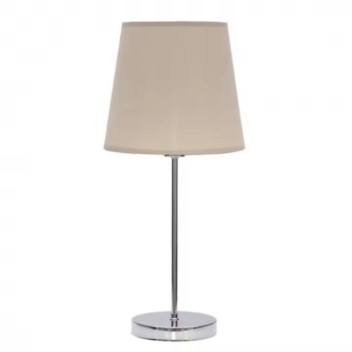 Lámpara de Mesa FABRILAMP Sobre Mesa Maldivas 1xe14 Cromo/Piedra 20D - 1