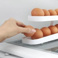 Organizador De Huevos Automático En Cajón Para Nevera Y Cocina Caja De Almacenamiento Con Rodillo Dispensador De Huevos Material Plástico Estilo Moderno - details 8