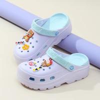 Sandalias De Verano Para Niñas Con Tacón Y Suela Gruesa Zapatillas De Hogar Y Jardín Transpirables Para Playa Zapatos Huecos - details 14