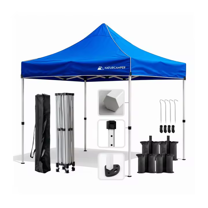 CARPA PLEGABLE NATURCAMPER GARDEN 3X3M HEXAGONAL BARS - 1