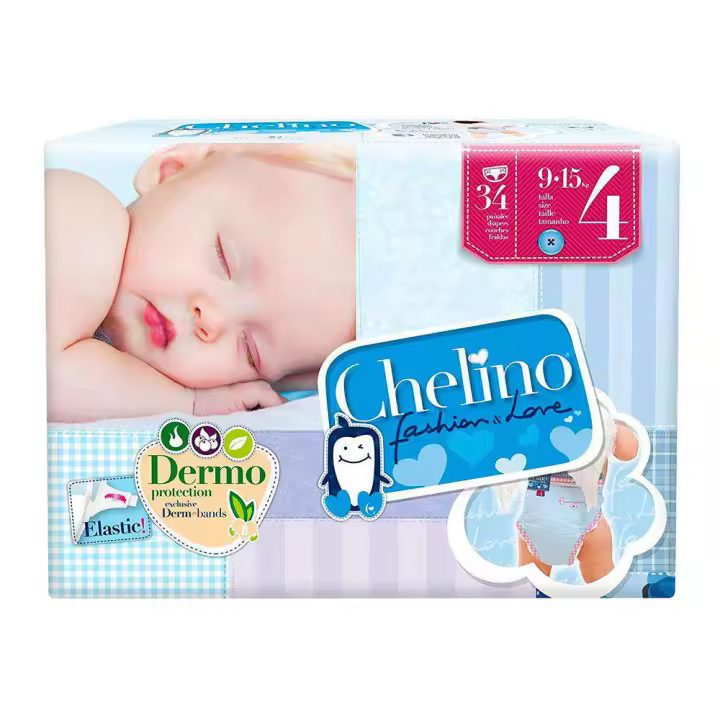 Chelino Fashion & Love Pañal T.4 9-15 Kg 34 Unidades - 1