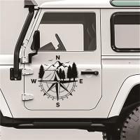 Compass Explorer's Choice Adhesivo Para Vehículo Con Diseño De Montaña Y Carpa Grande Adecuado Para Ventanas De Coches Y Camiones Material De Vinilo - details 0