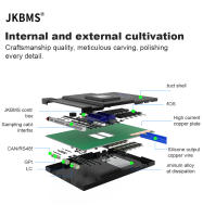 Sistema De Gestión De Batería Inteligente JKBMS B2A20S20P Active Balance CANBUS RS485 Heat BT Para Baterías Li-Ion LTO Lifepo4 36V 48V 60V 8S 10S 12S 17S 20S 24S - details 10