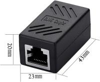 FGNS Empalme RJ45 Escudo, Cable Alargador RJ45, Conector de Red Ethernet RJ45, Adaptador Hembra a Hembra Blindado, para Cable Ethernet cat5, cat5e, cat6e, cat6e, cat7 Hembra - details 3
