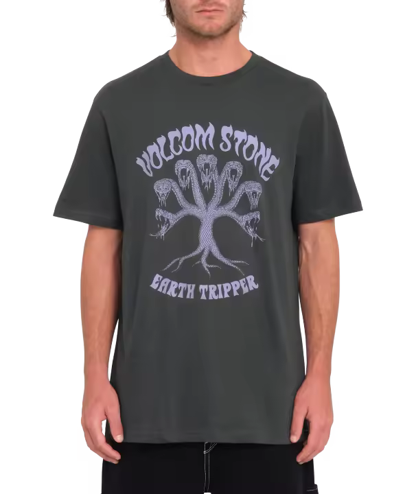 Camiseta de manga corta Volcom Feeding Tree - Stealth - 1