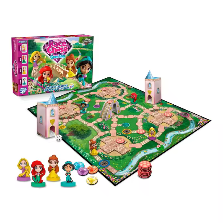 Juego mesa Race Chase Princesas Disney - 1
