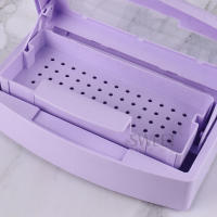 Caja De Desinfección Para Uñas Rosa SAG08: Estérilizador De Herramientas De Manicura Y Aparatos De Salón De Belleza Metal - details 7