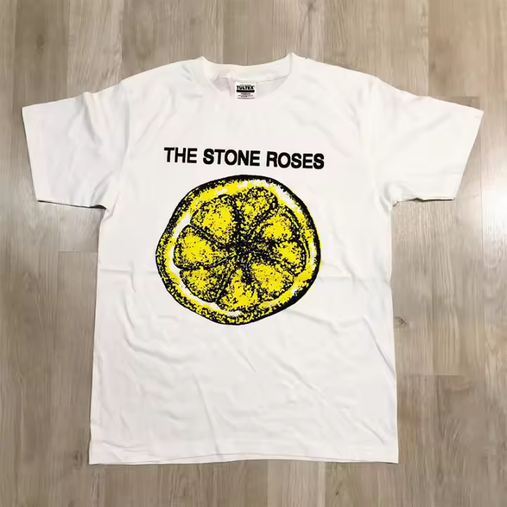Camiseta Corta the Stone Roses Rock Británico Para Hombres Y Mujeres Camiseta De Moda De La Bandera Trendy Para Parejas - 1