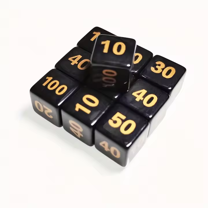 10 Dados De Contador PTCG Indicador De Dados De Acrílico Accesorio Perfecto Para Juegos De Cartas Y PTCG Imperativo Para Jugadores - 1