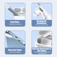 Kit De Limpieza Para Auriculares Bluetooth Airpods pro 3 2 1 Y Xiaomi Airdots 3Pro Herramienta De Limpieza Para Caso De Auriculas Durable Cepillo Y Pluma De Limpieza Para Huawei Samsung Lenovo - details 5