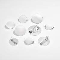 20pcs/Lote Base Redonda Plana Para Broches De 15/20/25/30mm Enchufe Para Encantos DIY Accesorios De Joyería En Metal - details 4