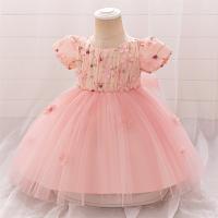 Vestido De Princesa Para Niñas En Tule Rosa Para Fiesta De Boda Vestido De Cumpleaños Fluffy Ropa De Bebé Vestido De Fiesta De Primera Edad - details 2