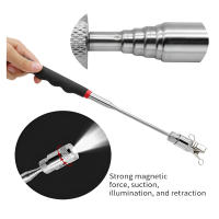 Herramienta De Recogida Magnética Telescopica Ajustable 1Pc Con Luz LED Mango Largo Agarre Magnético Telescópico Para Inspección Y Uso Doméstico - details 7