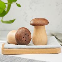 Porta Palillos Creativo En Forma De Hongo Caja De Madera Para El Hogar Decoración De Mesa Adorable Jarra De Palillos - details 6
