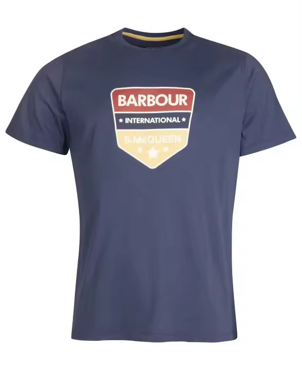 Barbour International SMQ Benning T-Shirt Navy - 1