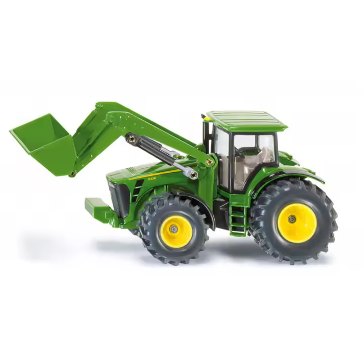 Siku Tractor John Deere con Pala para Correpasillos - Escala 1:50 - Colección Detallada - 1