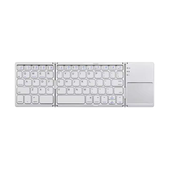 Teclado Bluetooth Plegable Mini AJIUYU Con Touchpad Para Windows Android IOS iPad Tablet Phone Soporte Para Idiomas Russo Español - 1
