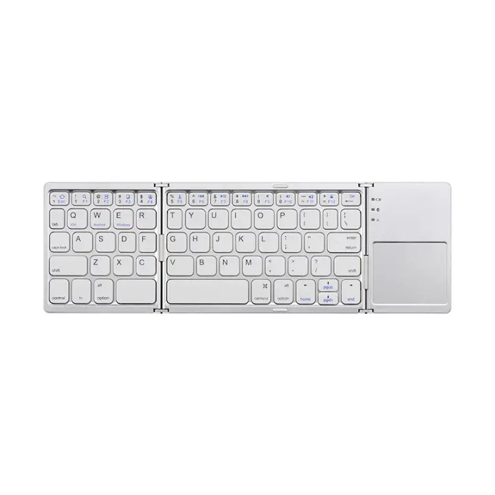 Teclado Bluetooth Plegable Mini AJIUYU Con Touchpad Para Windows Android IOS iPad Tablet Phone Soporte Para Idiomas Russo Español - 1