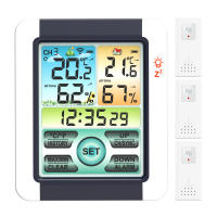 Reloj Estación Digital Con Sensor Exterior Meteorologista Termómetro Higrómetro Previsión Del Clima Termómetro Higrómetro Con Sensor Exterior Inalámbrico - details 0
