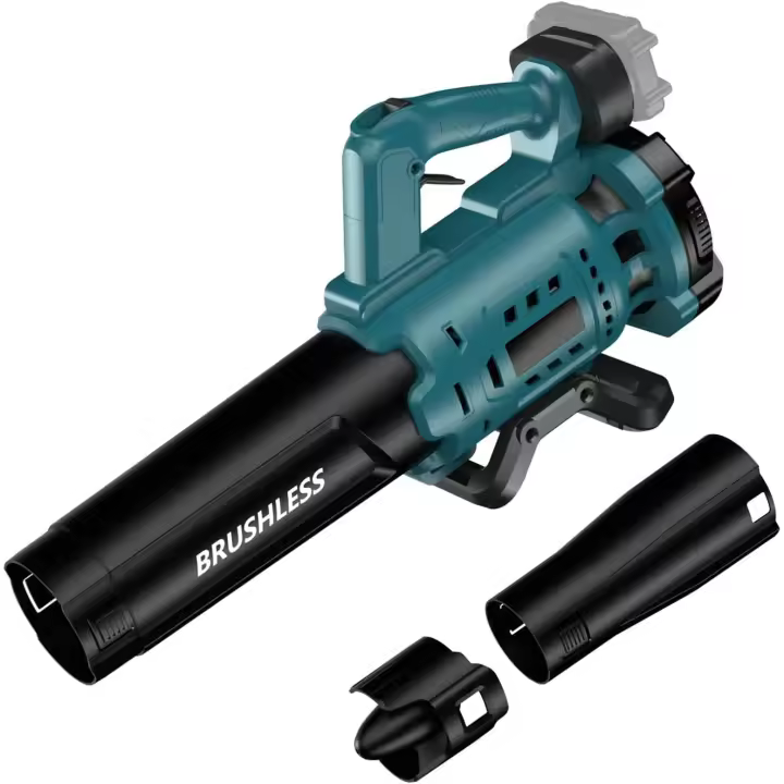 Soplador de hojas eléctrico inalámbrico, soplador de nieve con batería de 130 MPH, 480 CFM, compatible con batería Makita de 18v, soplador de mano, nuevo, Soplador de hojas sin cuerda - 1